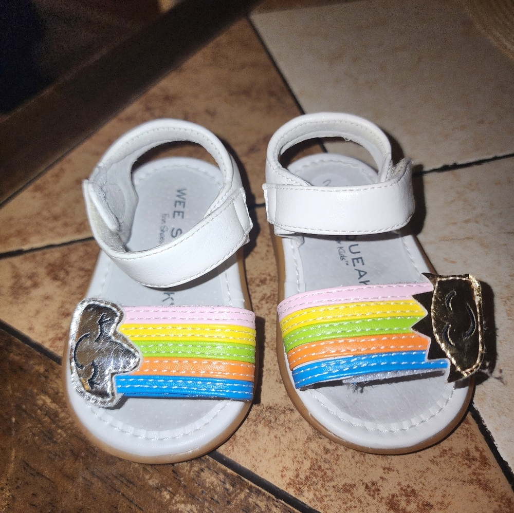 Wee Squeak Rainbow Sandals